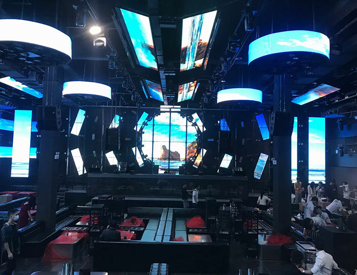 Heilongjiang Mudanjiang P3.91LED transparent screen bar project
